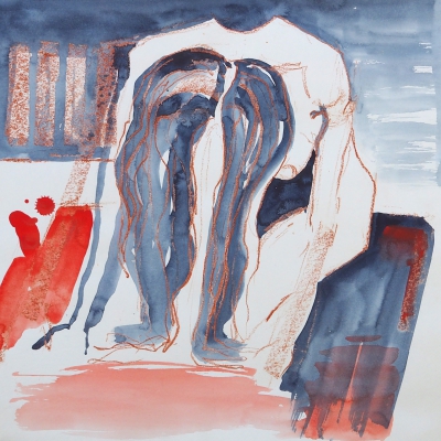 Angelika Eggert, Zeichnung, Aquarell